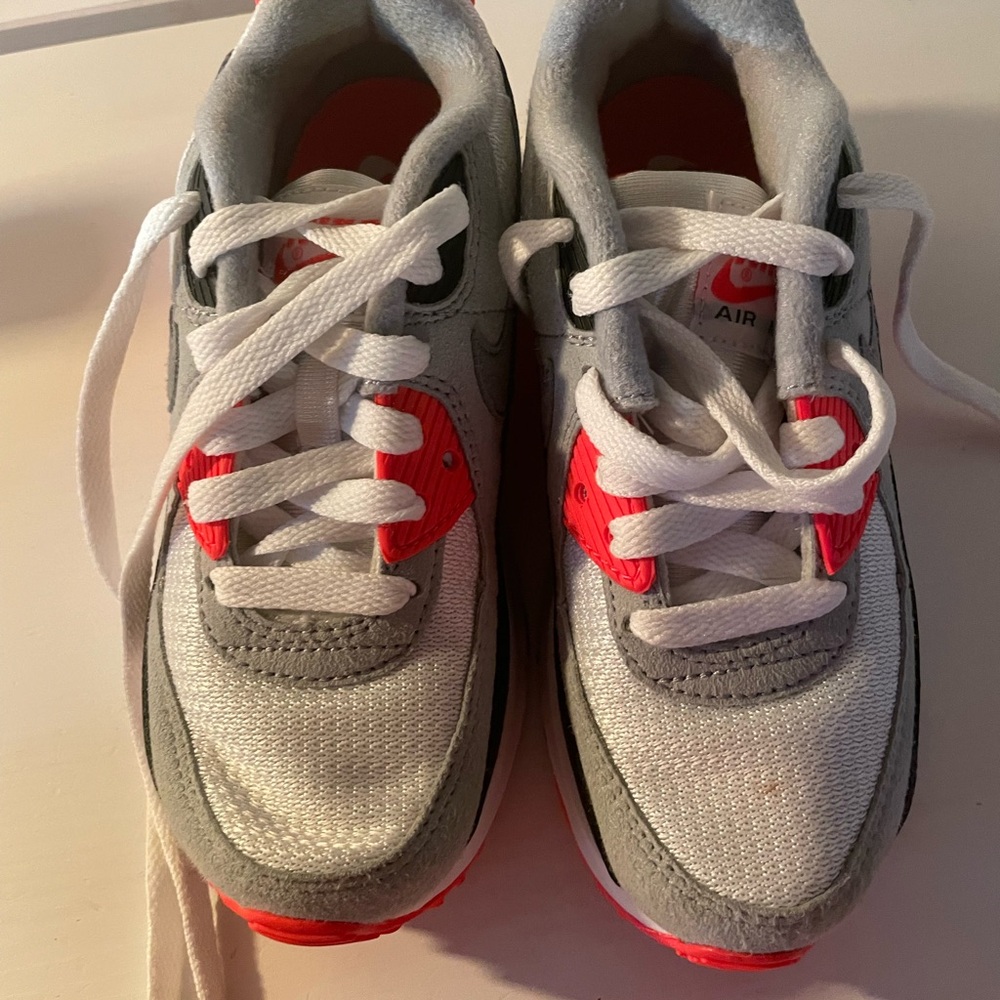 Nike Kids Air Maxes  - White, Orange/Red, Black, gray